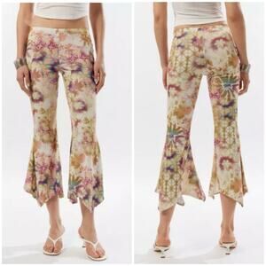 Silence + Noise UO Tina Flare Crop Pants L